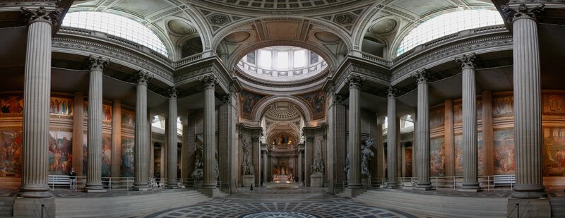 Interior of a grand hall