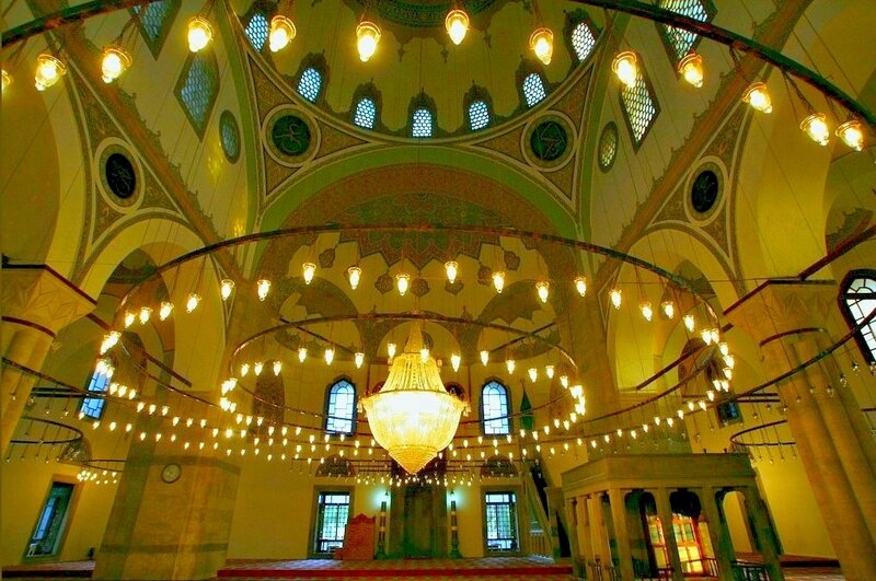 Interior of a grand mosque