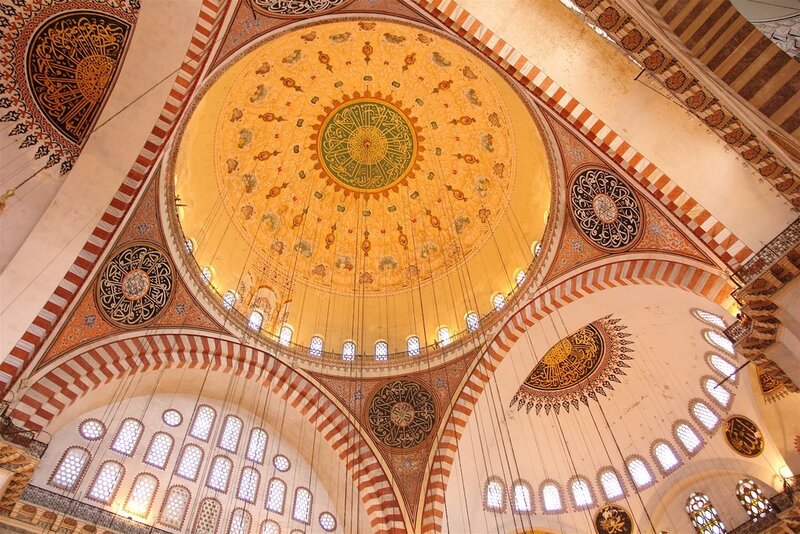 Interior of a grand mosque