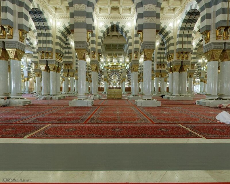 Interior of a grand mosque