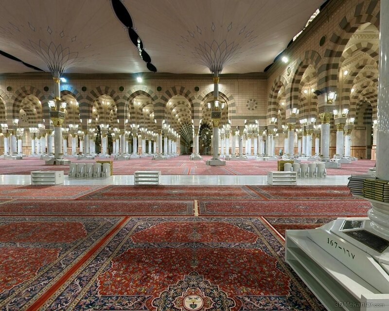 Interior of a grand mosque