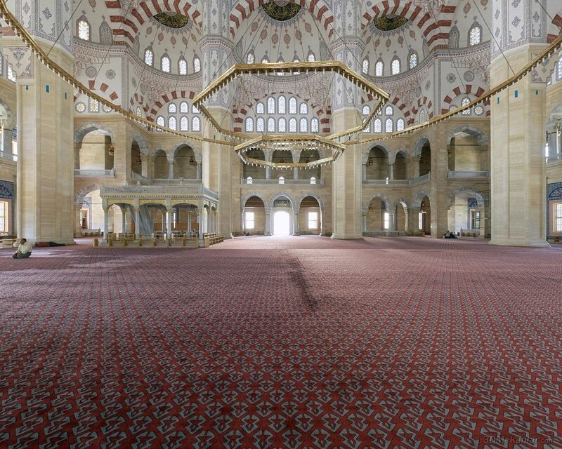 Interior of a grand mosque