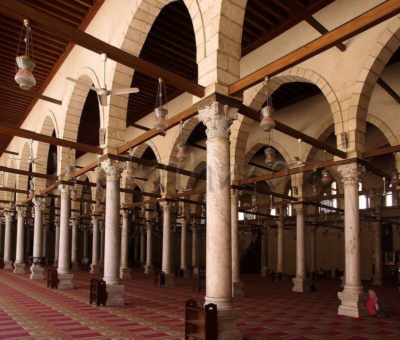 Interior of a grand mosque