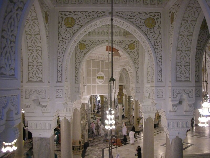 Interior of a grand mosque