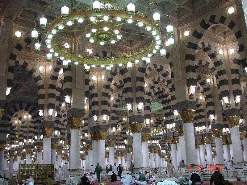 Interior of a grand mosque