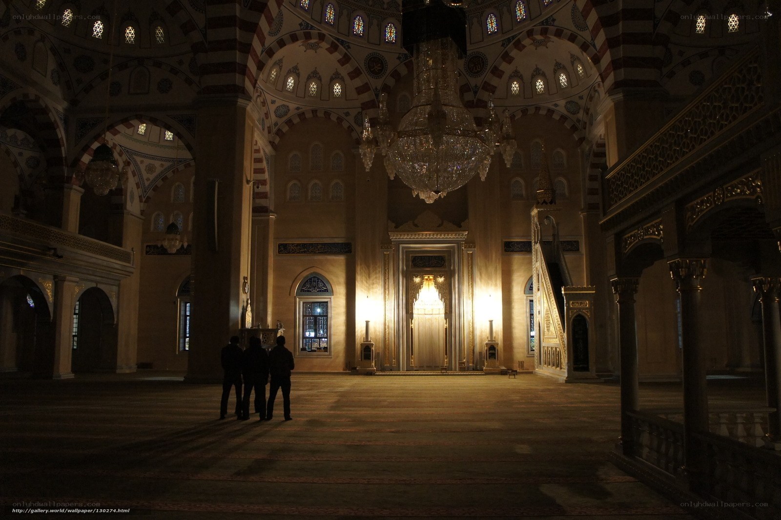 Interior of a grand mosque
