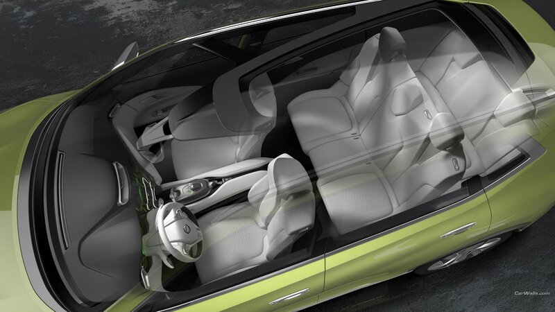 Interior of a Green Car