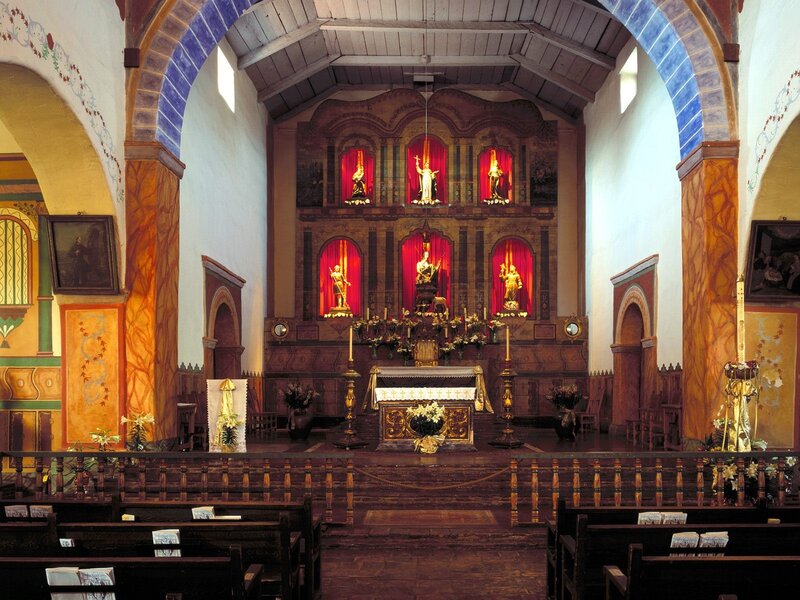 Interior of a historic church