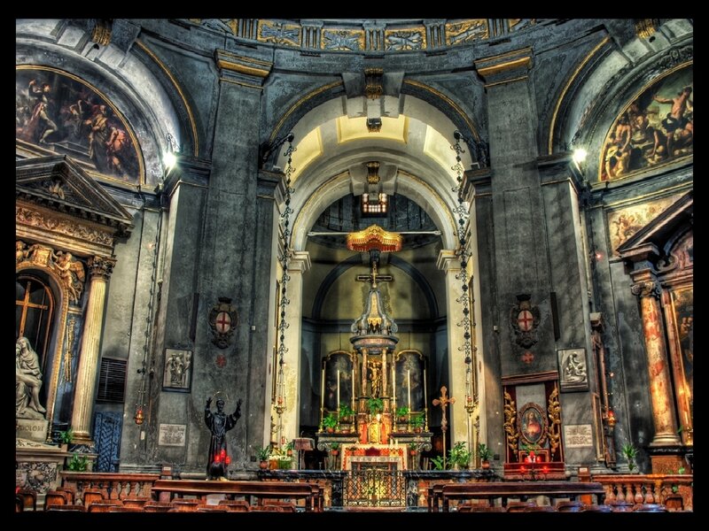 Interior of a historic church