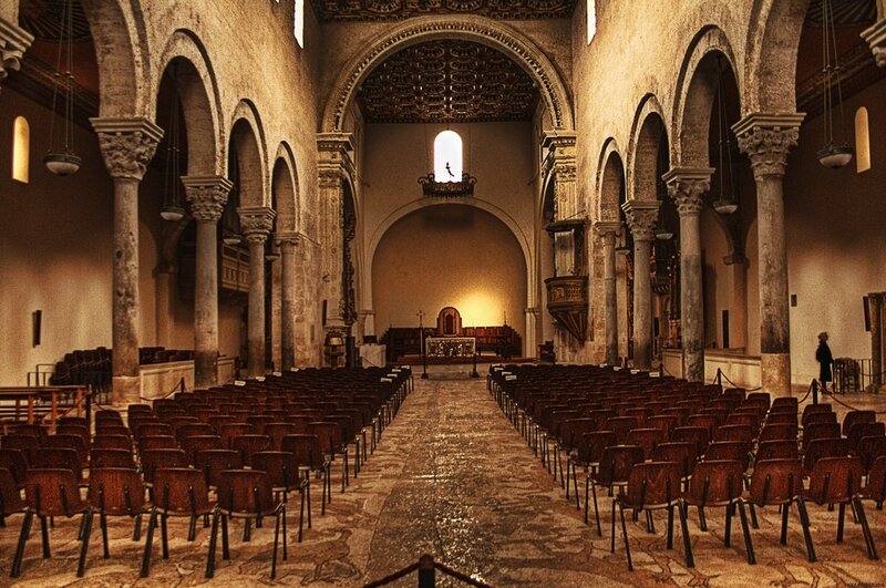 Interior of a historic church