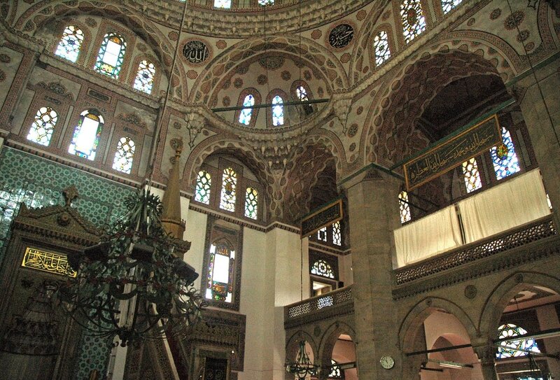 Interior of a historic mosque