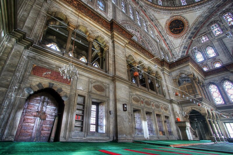 Interior of a historic mosque