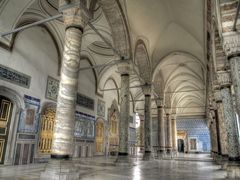 Interior of a historic mosque