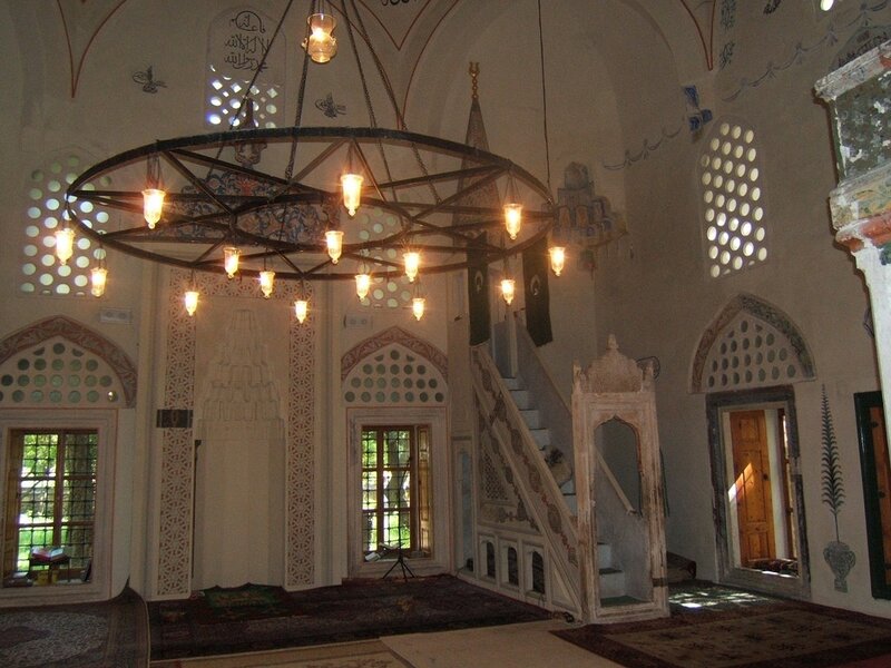 Interior of a historic mosque