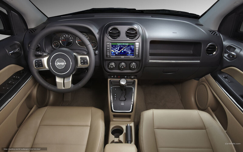 Interior of a Jeep — Beige, Neutral