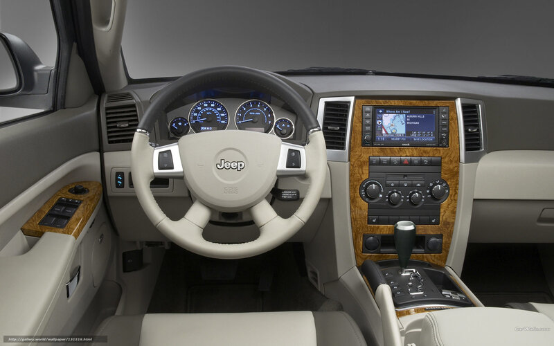 Interior of a Jeep — Beige