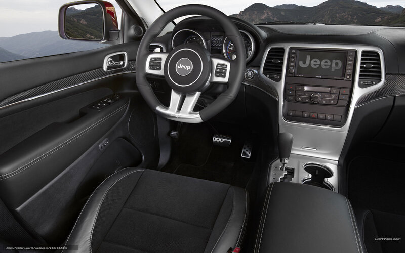 Interior of a Jeep — Black, Modern