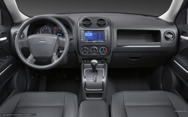 Interior of a Jeep — Black, Neutral
