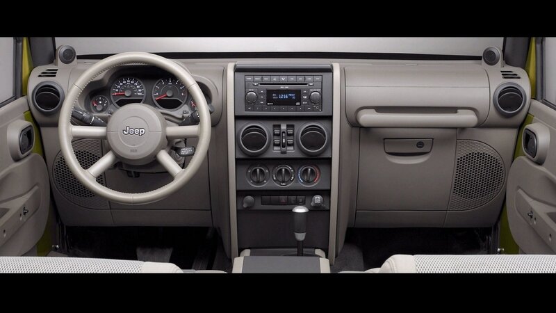 Interior of a Jeep — Gray