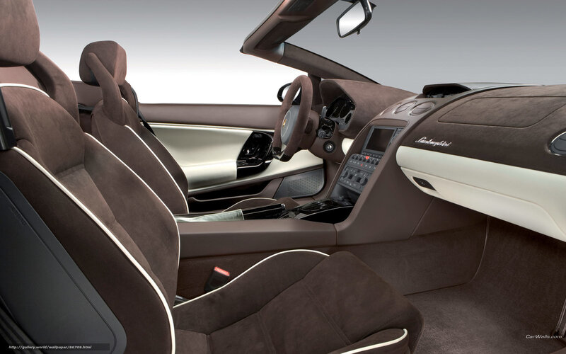 Interior of a Lamborghini