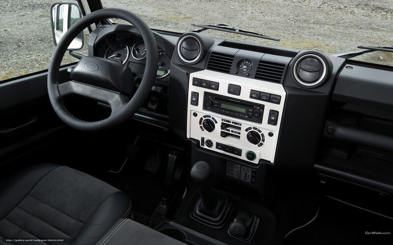 Interior of a Land Rover