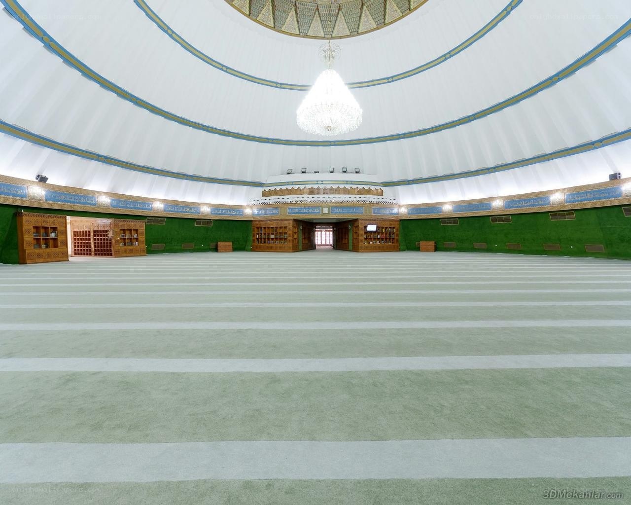 Interior of a large mosque