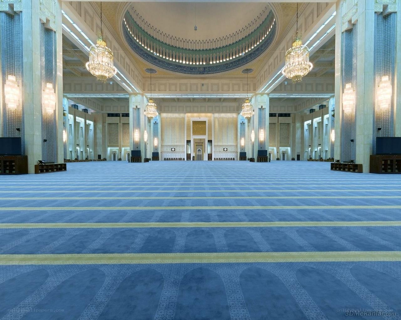 Interior of a large mosque