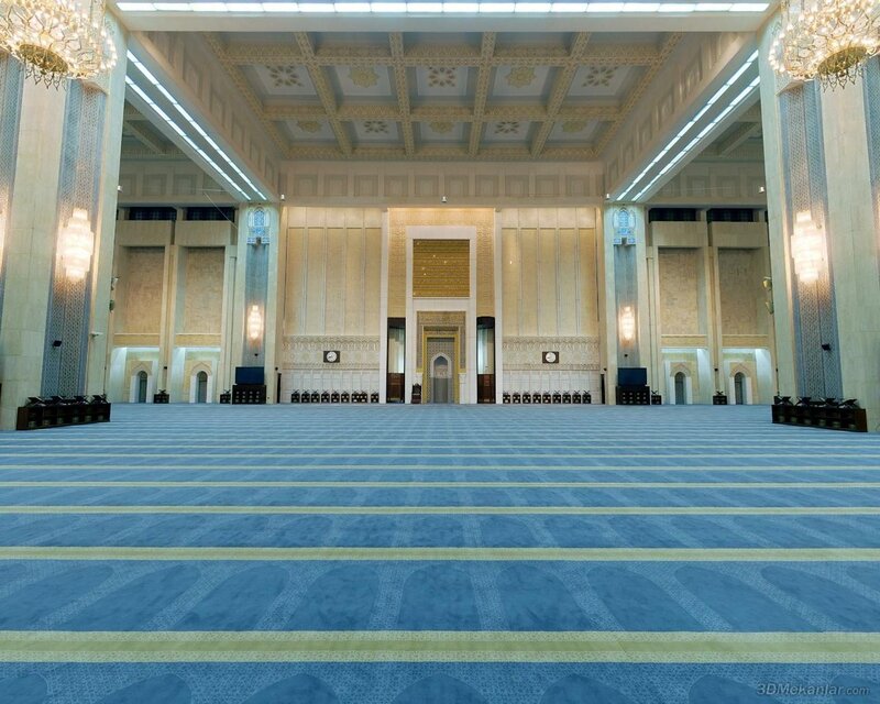 Interior of a large mosque