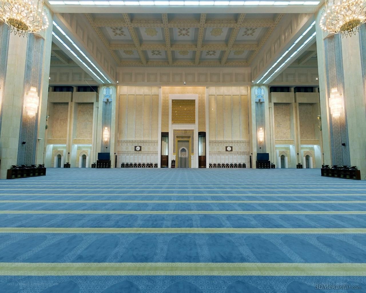 Interior of a large mosque