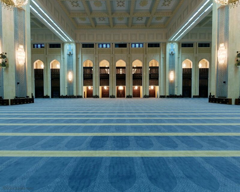 Interior of a large mosque