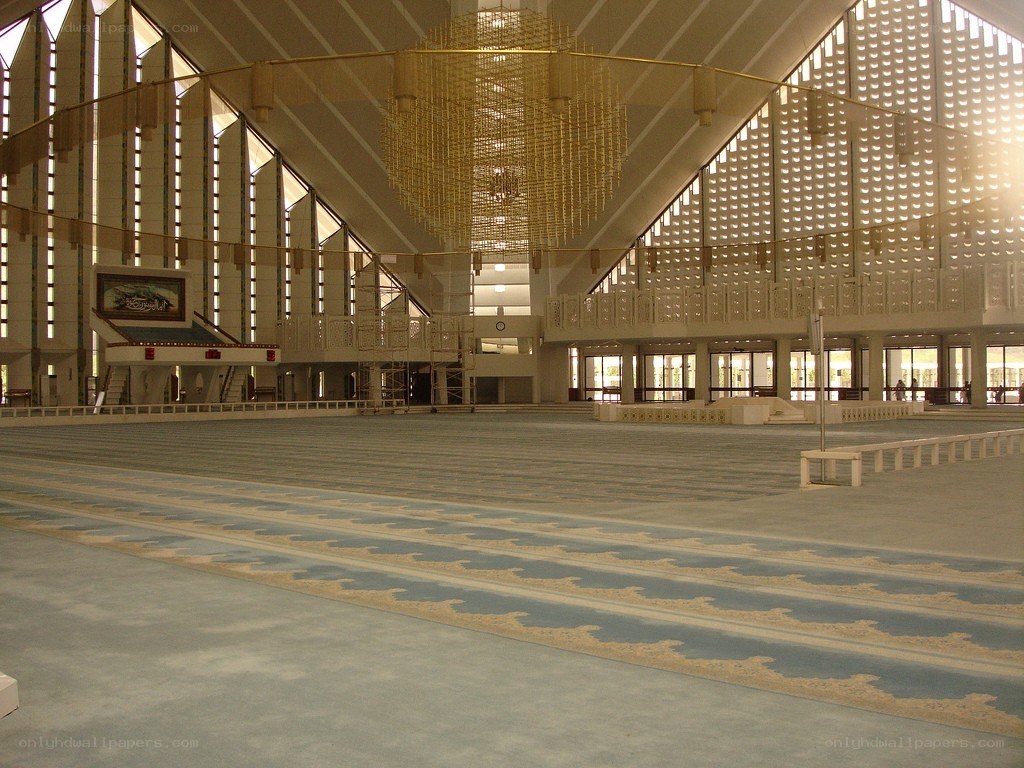 Interior of a large mosque