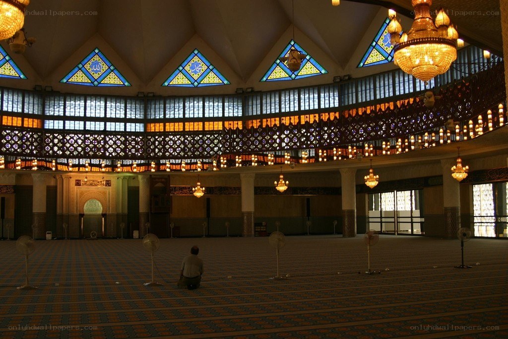 Interior of a large mosque