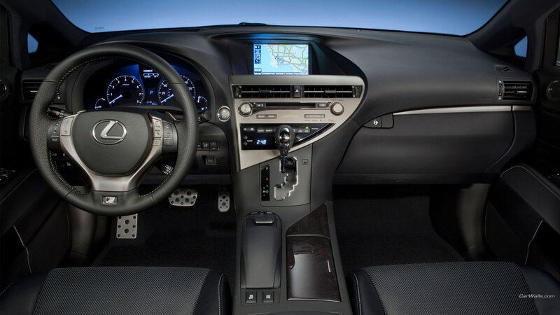 Interior of a Lexus Car — Black, Neutral, Photograph, Steering Wheel