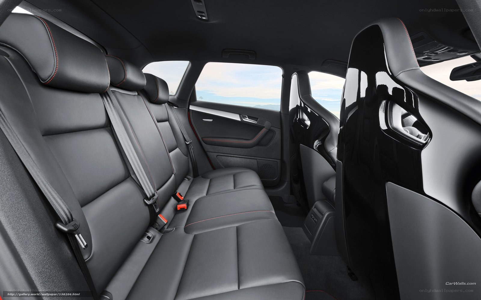 Interior of a luxury car