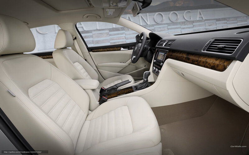 Interior of a luxury car