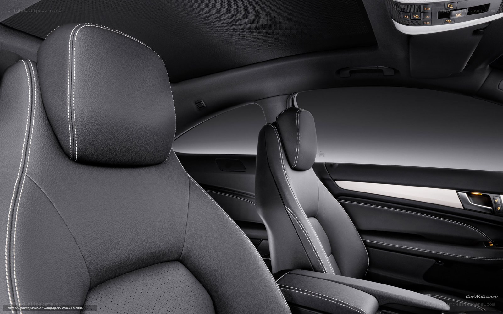 Interior of a luxury car