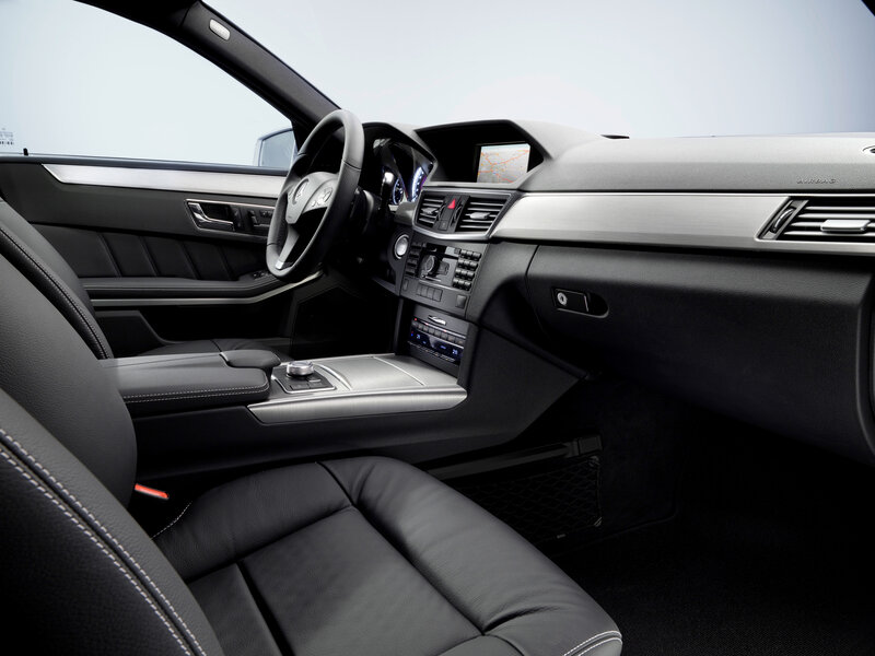 Interior of a luxury car
