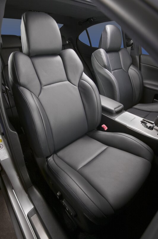 Interior of a luxury car