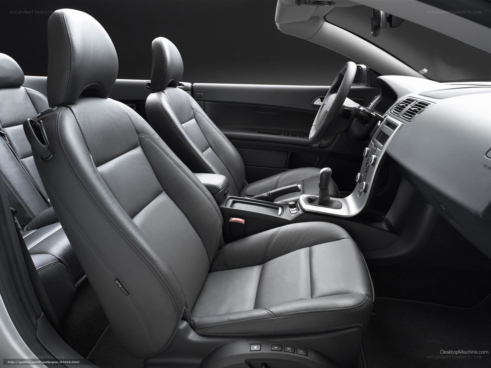 Interior of a luxury car