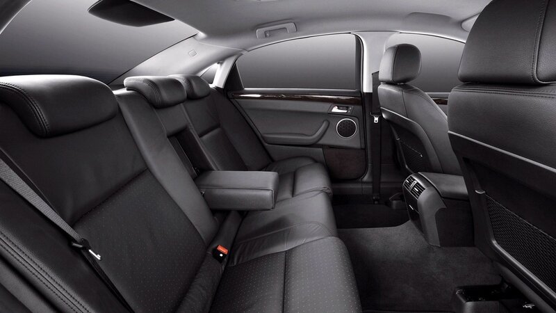 Interior of a luxury car