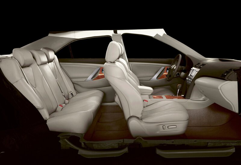 Interior of a luxury car