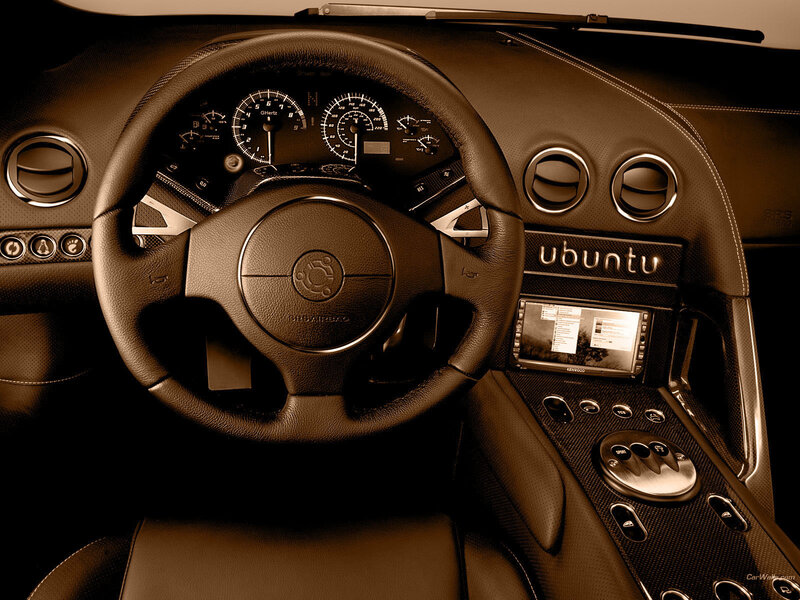 Interior of a luxury car