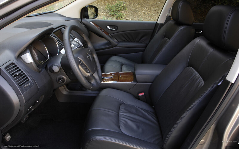 Interior of a luxury car
