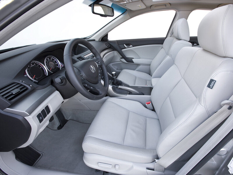 Interior of a luxury car