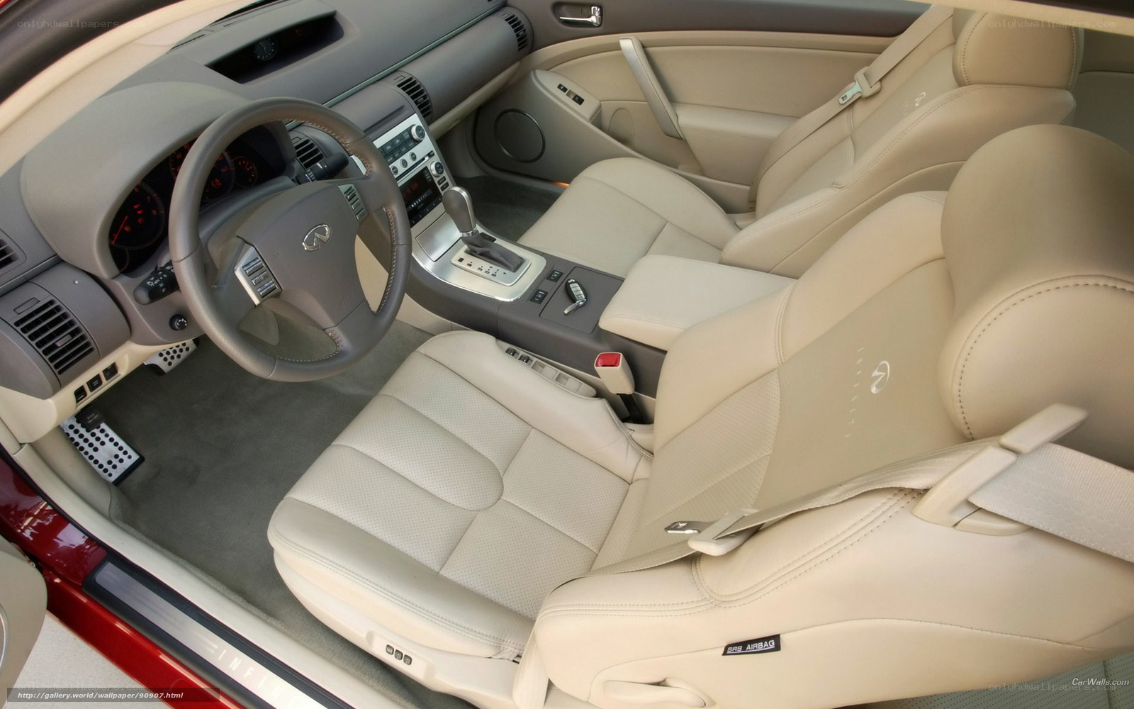 Interior of a luxury car