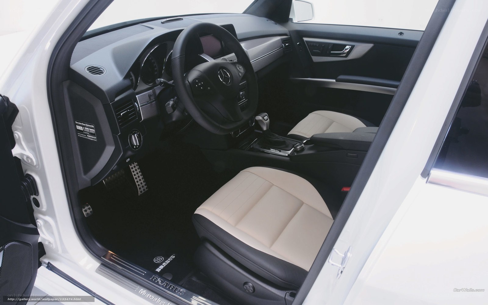 Interior of a luxury car