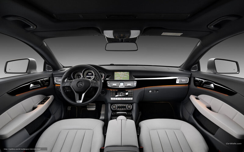 Interior of a Luxury Car — Black, Modern, Photograph, Steering Wheel, Dashboard