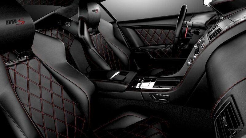 Interior of a Luxury Car — Black, Sleek, Photograph, Seats