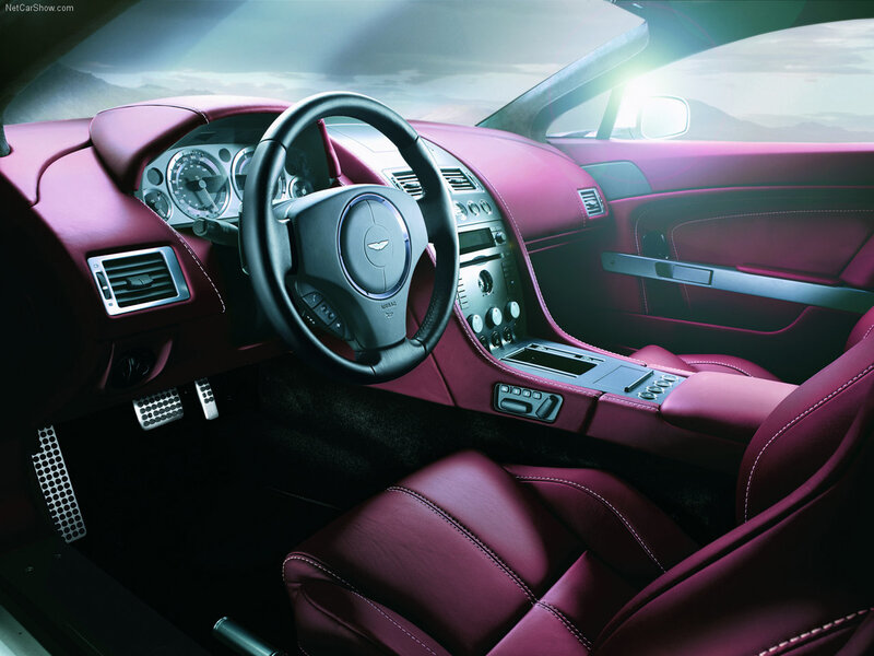 Interior of a Luxury Car — Maroon