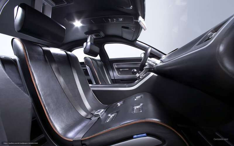 Interior of a luxury car